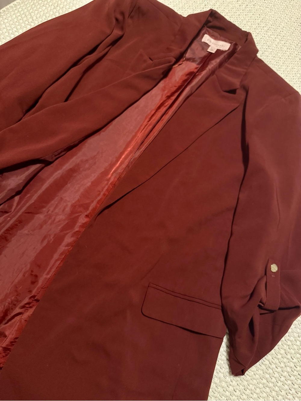 Rust/Burnt Orange Long Blazer Jacket